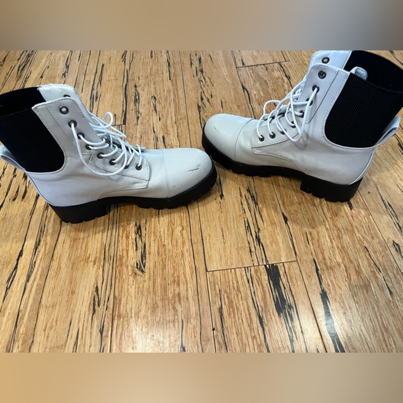 Seven7 Jadon Ivory Combat Boots - Picture 14 of 15